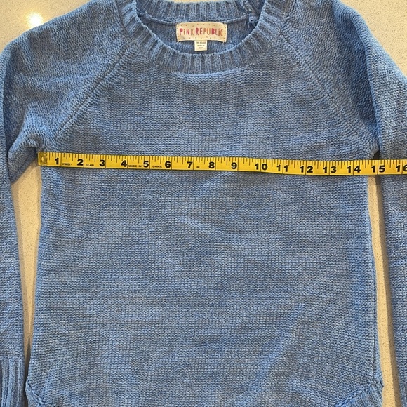 Pink Republic Light Blue Sweater Kids Size M 10/12 - Picture 3 of 9
